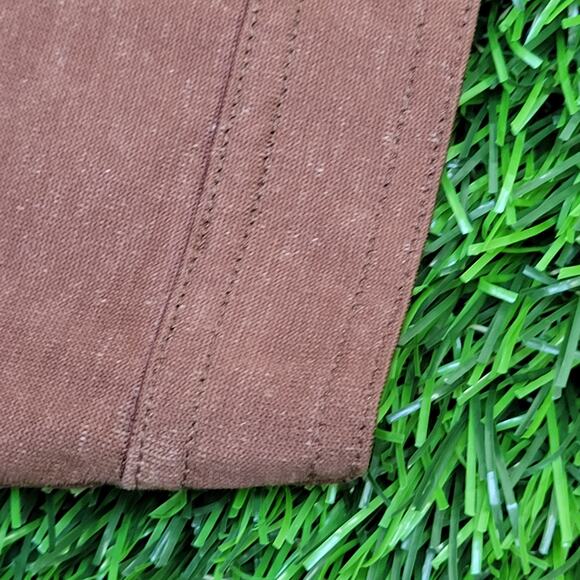 Vintage 80s MOD Polo Shirt Medium 19x28 Brown - Picture 10 of 13